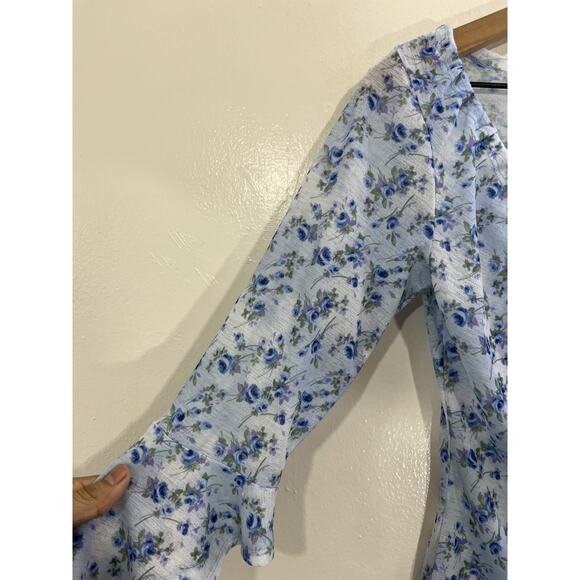 Y2K Coquette Romantic Fairy Floral Top M Cottagecore Goblin Whimsical Parisian - Picture 4 of 12